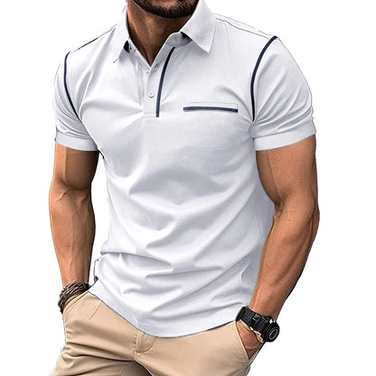 Mod Patch Cotton Collar Slim Fit Tee