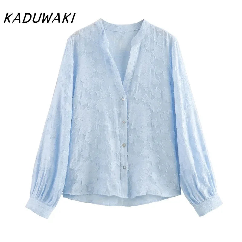 Elegant Floral V-Neck Summer Top