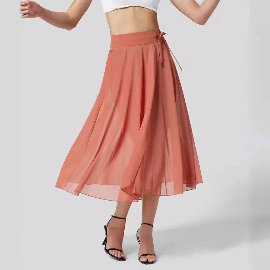 Goddess Glow Sheer Skirt Jumpsuit