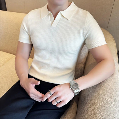 Slim Fit Korean Style Polo Shirt