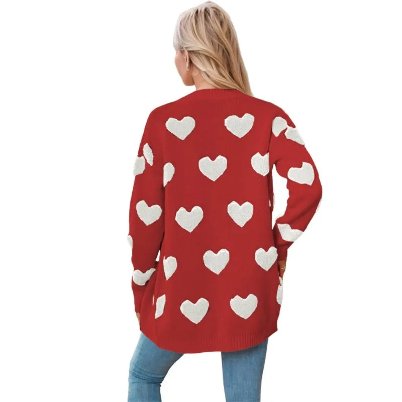 Love Knit V-Neck Long Cardigan