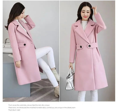 Korea Luxe Plus Woolen Overcoat