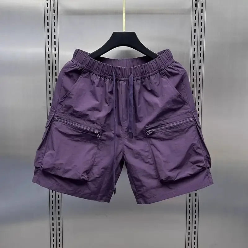 Retro Loose Fit Multi Pocket Shorts