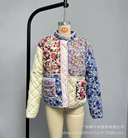 Blossom Muse Patchwork Cotton Jacket