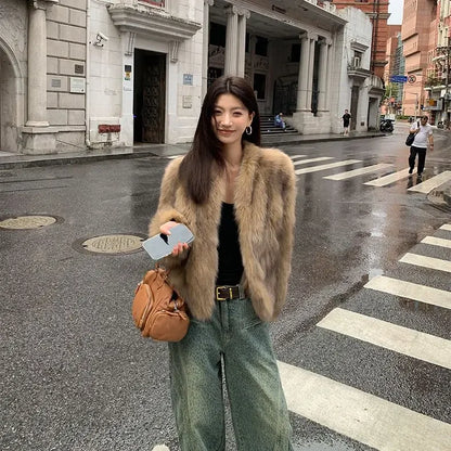 Women’s Short Fur Jacket