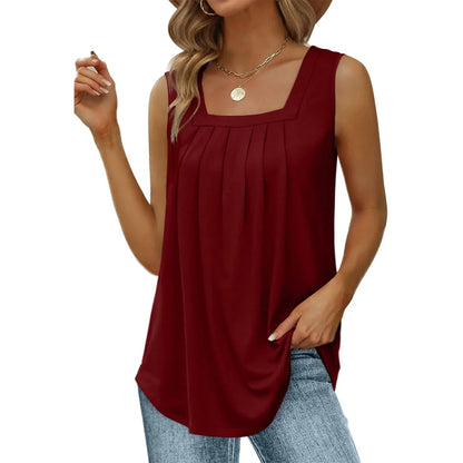 Sleeveless Round Neck Top