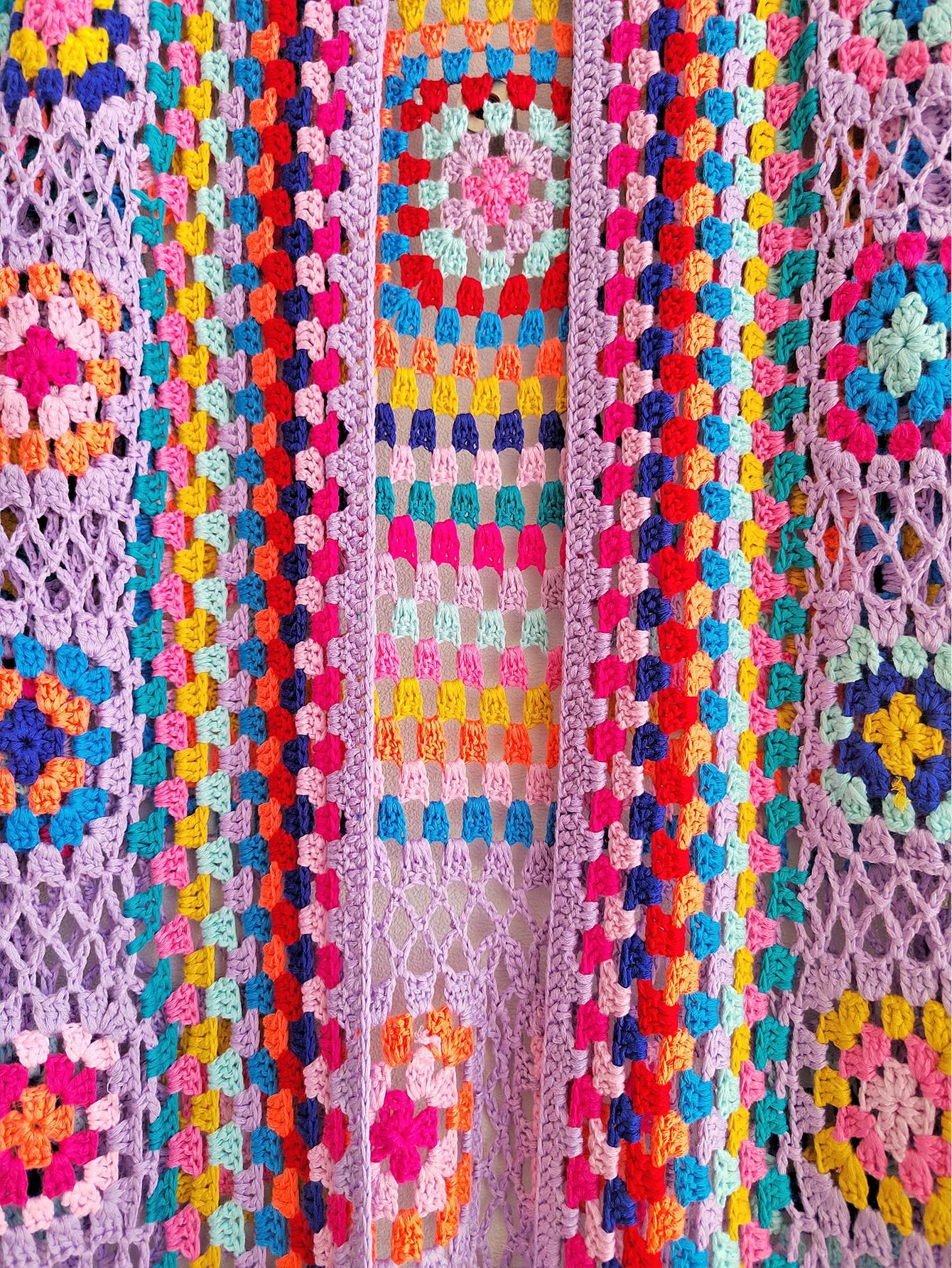 Boho Breeze Crochet Tassel Cardigan