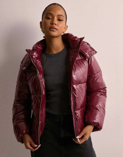 Casual Zip-Up Hooded Cotton Jacket