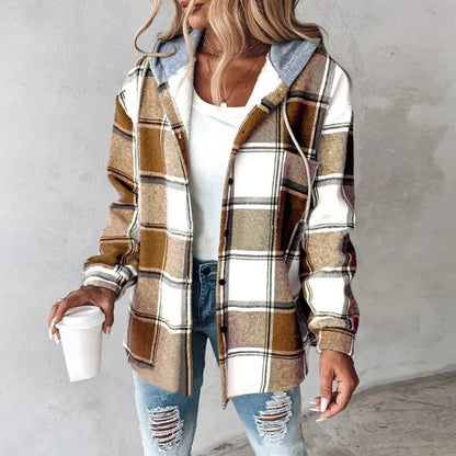 Plaid Street Style Hoodie