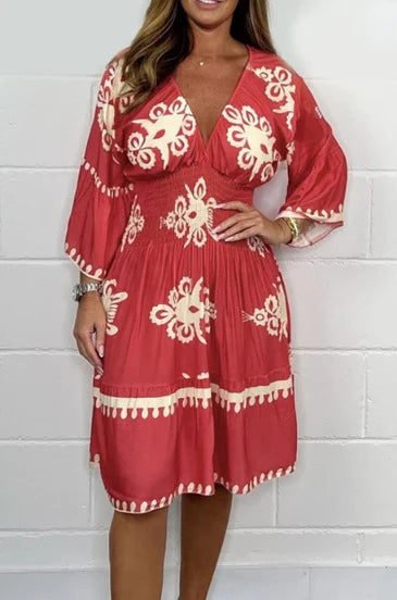 Floral Flare Boho Tunic