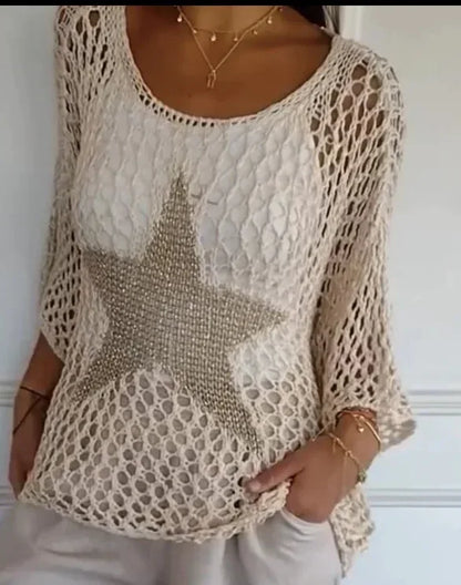 Starline Elegance Knit Commuter Top