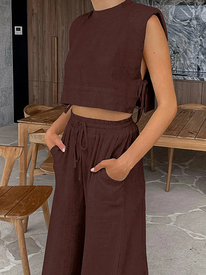 Chic Harmony Wide-Leg Pant Set