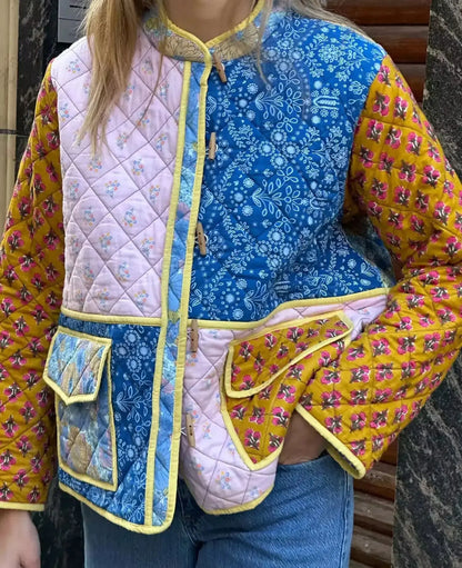 Blossom Muse Patchwork Cotton Jacket