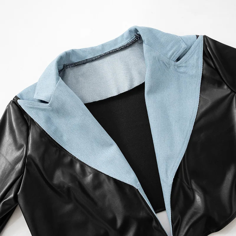 Edge Muse Patchwork Cropped Jacket