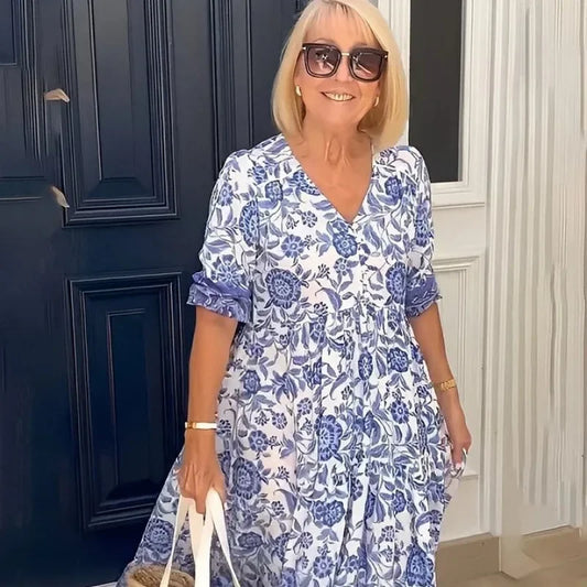 Floral Boho Wrap Maxi Dress