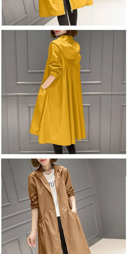 Hooded Slim Fit Trench