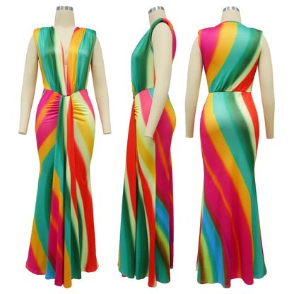 Spring Luxe V-Neck Ruffle Dress