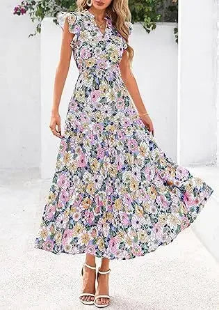 Printed Sleeveless Wide-Leg Jumpsuit
