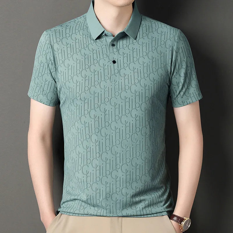 Printed Business Casual Polo