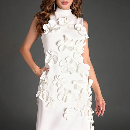 Lace Luxe Patchwork High Waist Dress