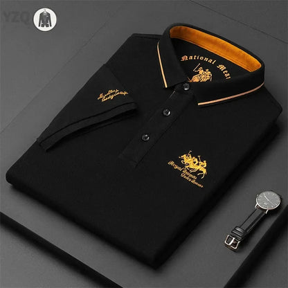 Embroidered Casual Polo Shirt