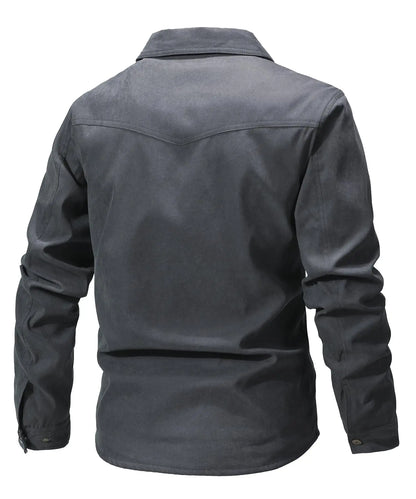 Men’s Spring Flannel-Lined Shirt Jacket