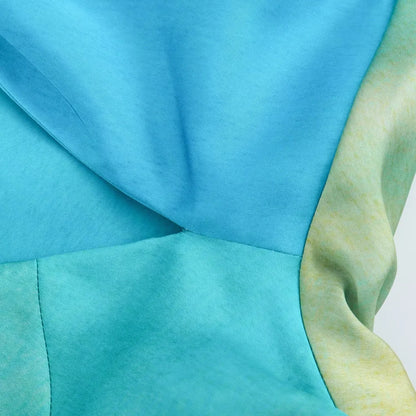 Twilight Glaze Asymmetric Satin Dress