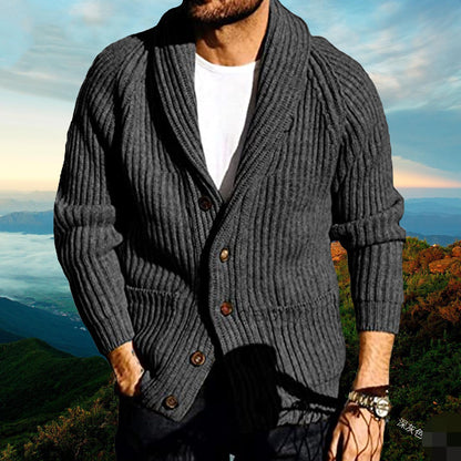 Men’s Slim Fit Knitted Cardigan Sweater