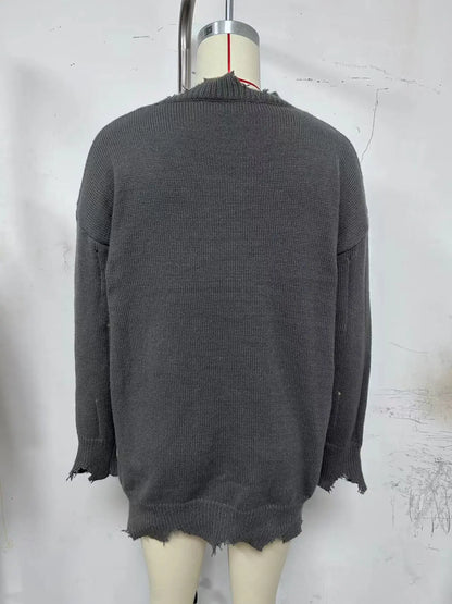 Urban Chic Black Hole Knit Sweater