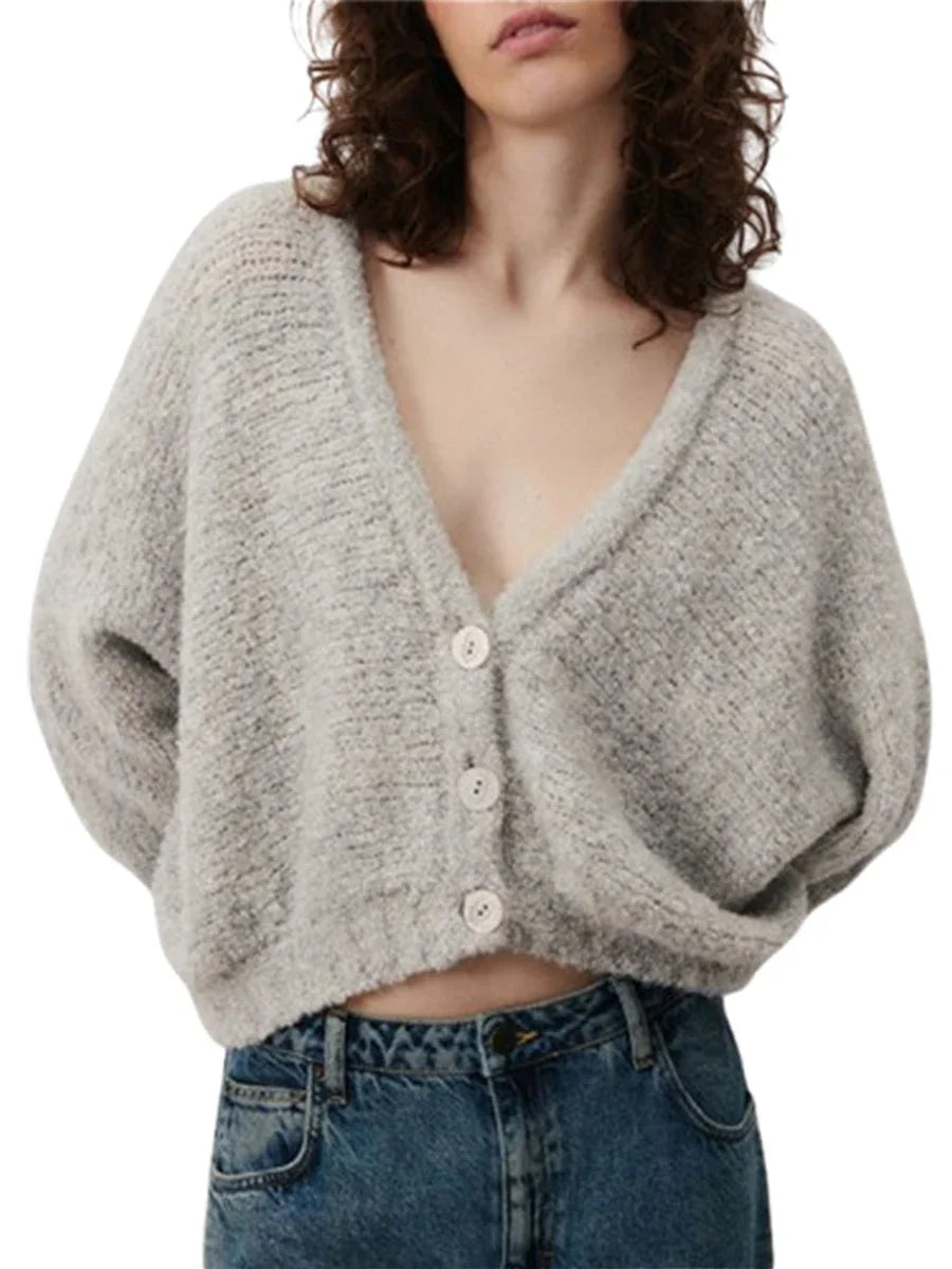 Cozy Vibe Fuzzy Button-Up Cardigan