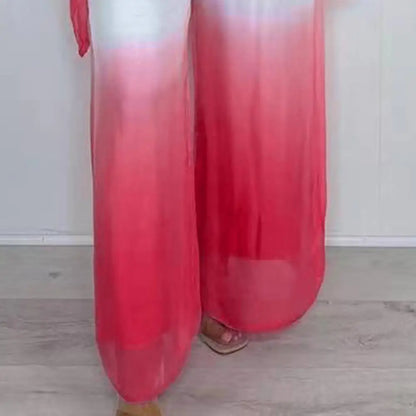 Chiffon Gradient Two-Piece Set