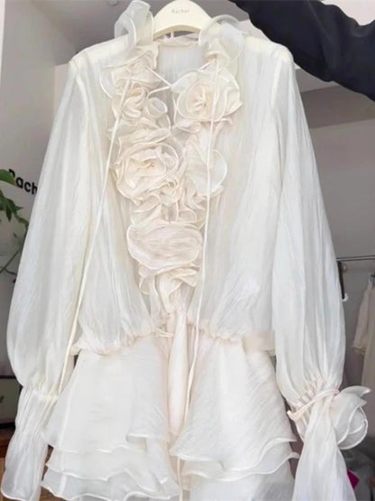 Women's Casual Ruffle Mini Dress