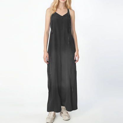 Effortless Charm V-Neck Jumpsuit