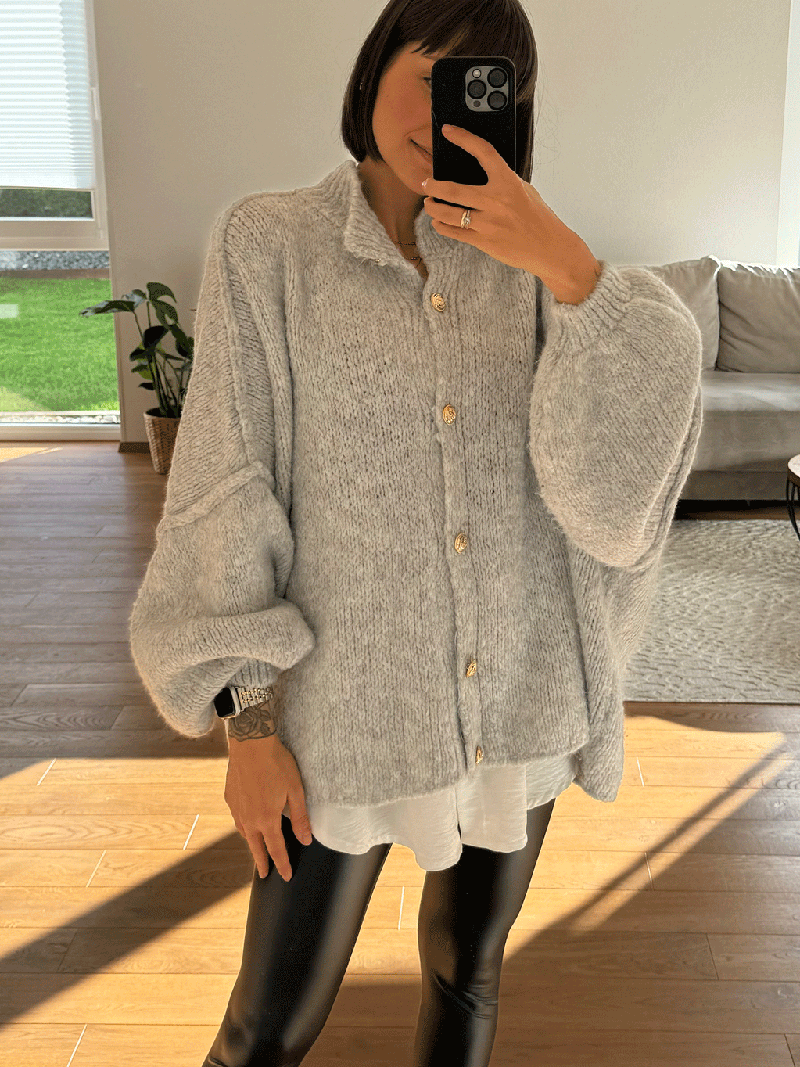 Casual Pure Color Cardigan