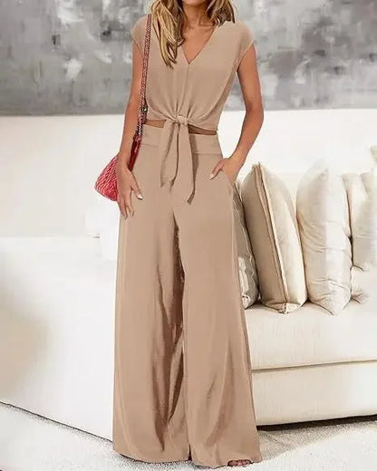 Women's Summer Belted 2-Piece Set