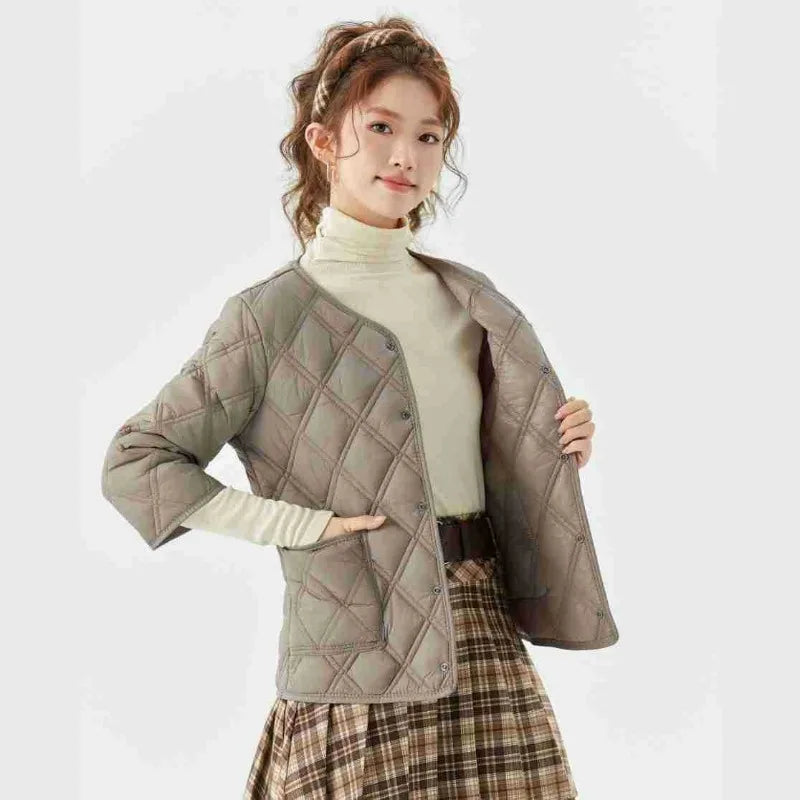 SoftNest Cropped Cotton Padded Jacket