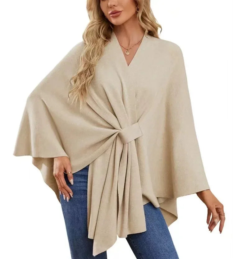 Soft V-Neck Shawl Wrap