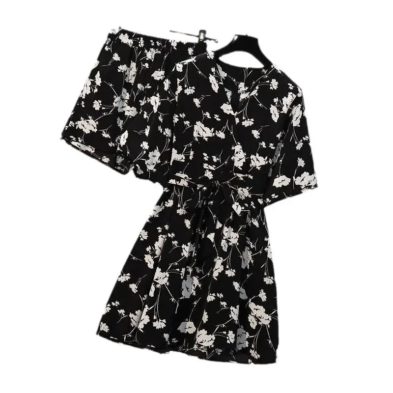 Bloom Essence Chiffon Suit Set