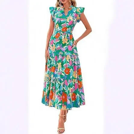 Printed Sleeveless Wide-Leg Jumpsuit