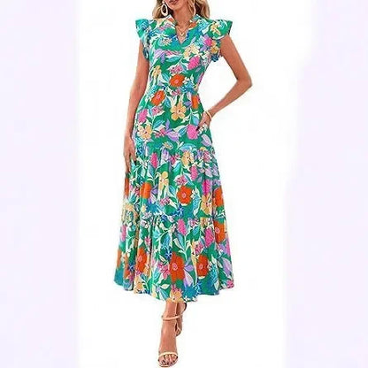 Printed Sleeveless Wide-Leg Jumpsuit