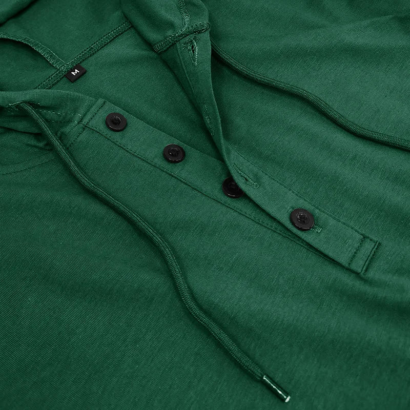 BreezeFit Hooded Henley Tee