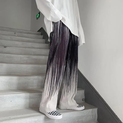 Silken Flow Harajuku Wide Leg Pants