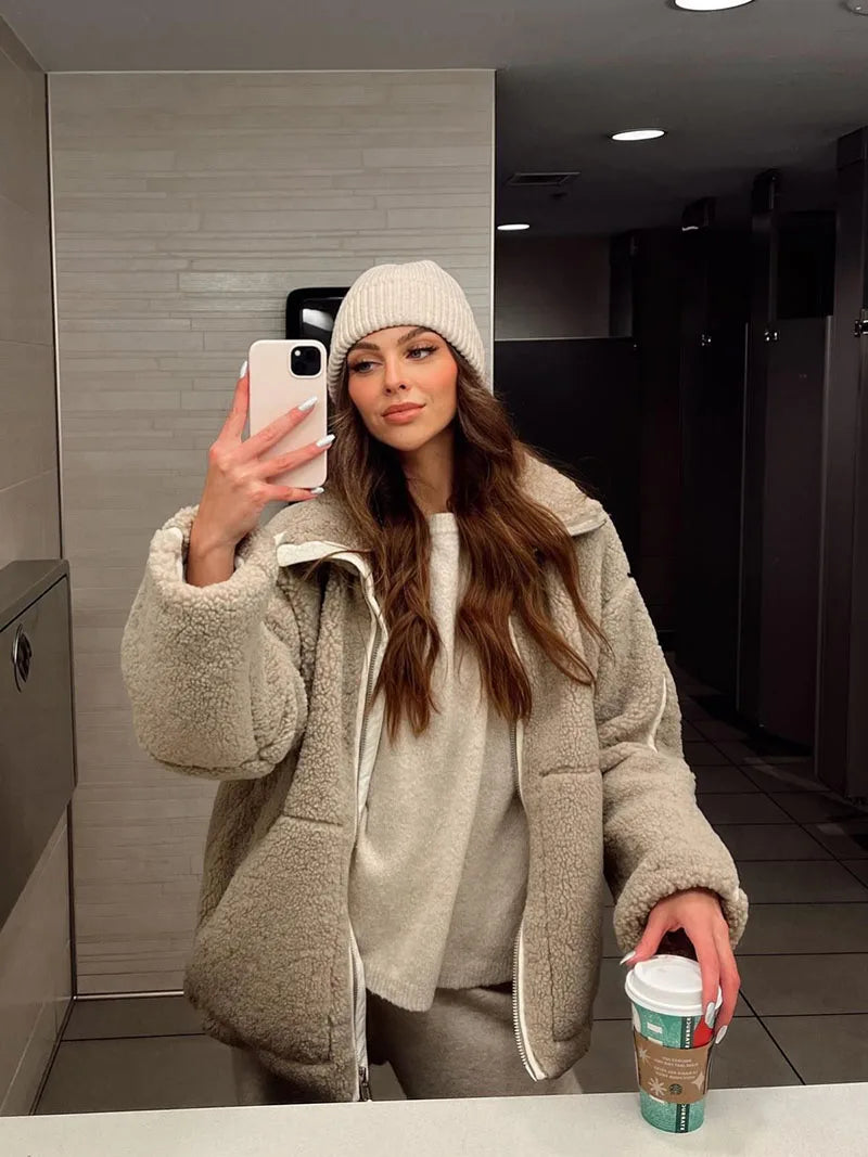 Warm Velvet Winter Coat
