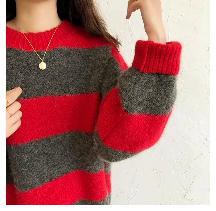 Women’s Oversized Striped Sweater