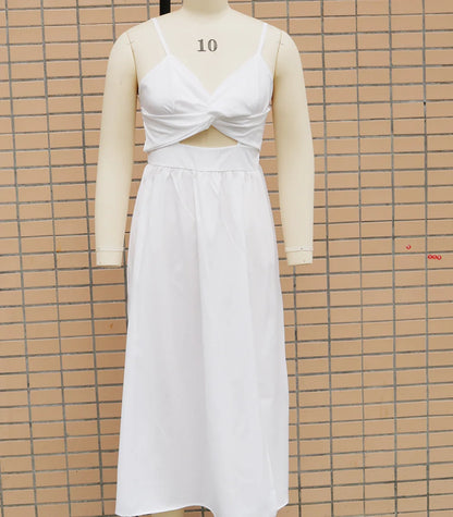Backless V-Neck Camis Dress
