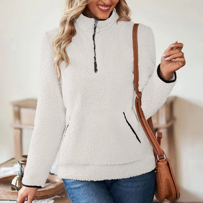 Cozy Zest Half-Zip Wool Pullover