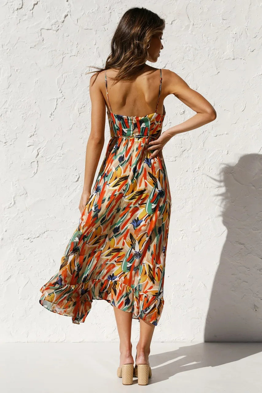 Fungus Edge Elegance Maxi Dress