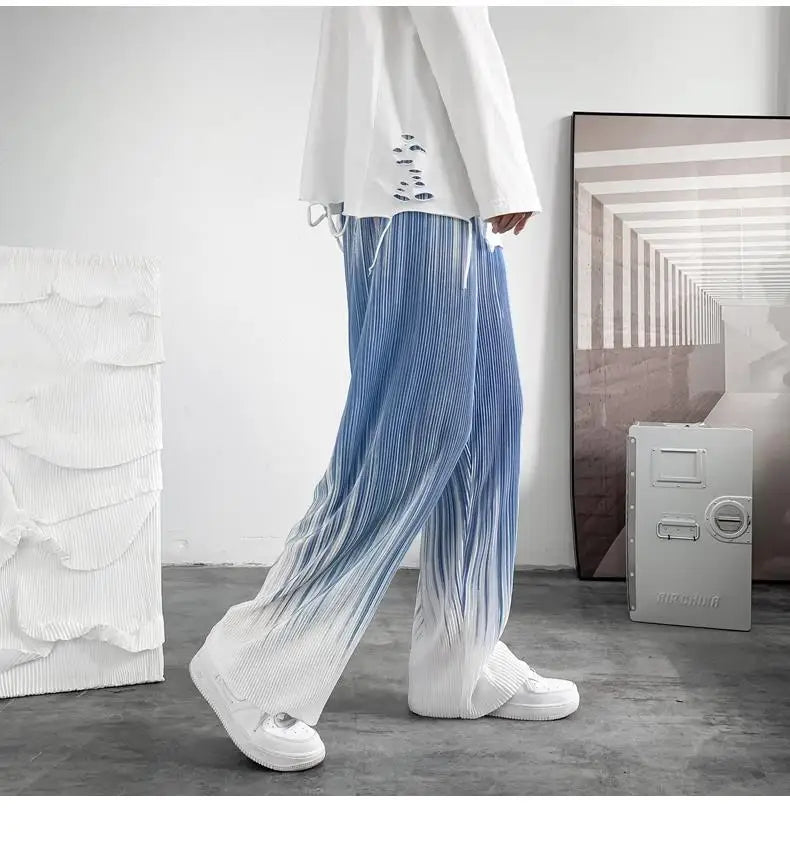Silken Flow Harajuku Wide Leg Pants