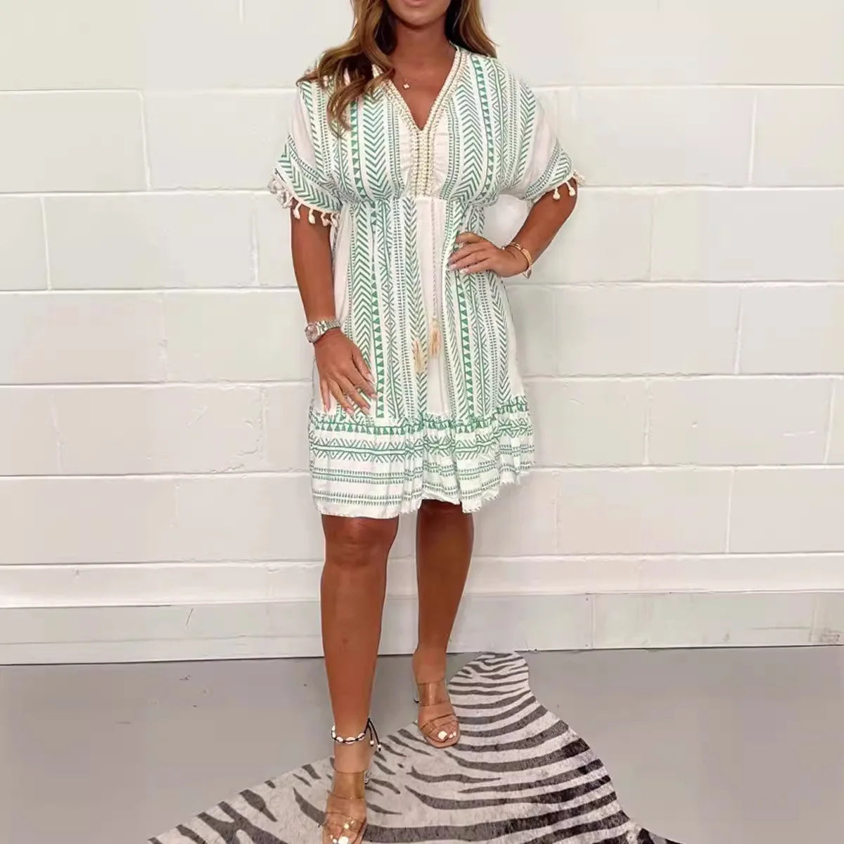 Lace Whisper High Waist Midi Dress
