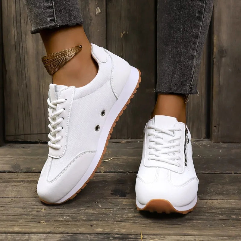 Comfort Lace Up Flat Women's Sneakers